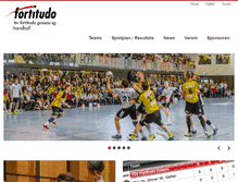 Tablet Screenshot of fortitudohandball.ch